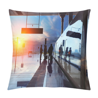 Personality  Railway Station Pillow Covers