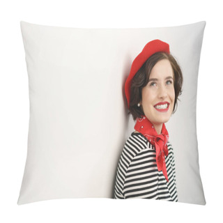 Personality  Attractive Young Woman In French Fashion Pillow Covers