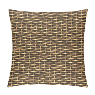 Personality  Rattan Thatch Weaved Basket Texture Pillow Covers