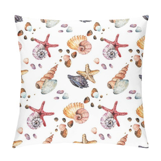 Personality  Watercolor  Beautiful Seashells Pillow Covers