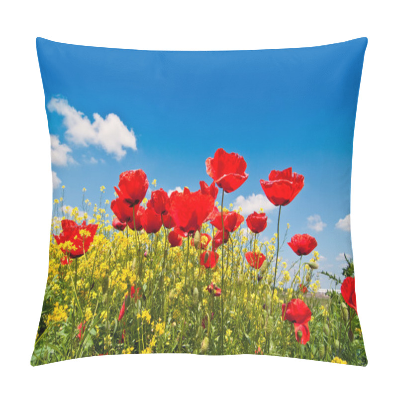 Personality  Poppy Flowers Pillow Covers