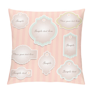 Personality  Vector Set Of Vintage Frames. Pillow Covers