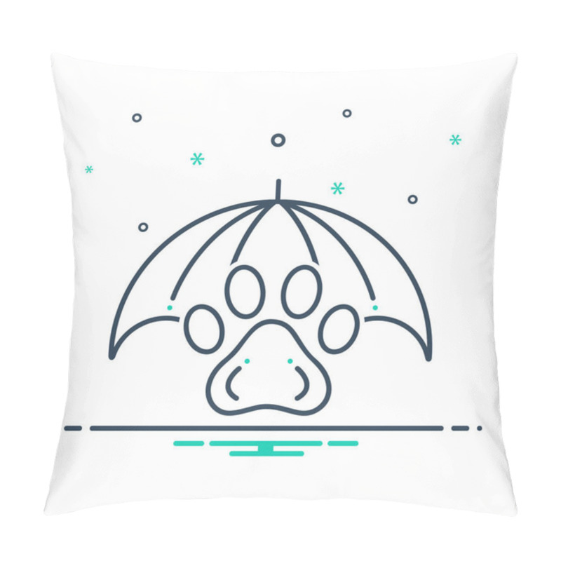 Personality   Mix Color Icon For Pet Insurance  Pillow Covers