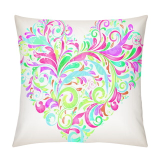 Personality  Vector Floral Heart For Saint Valentines Day Pillow Covers
