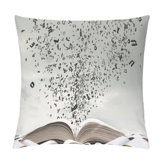 Personality  Opened Book And Characters Pillow Covers