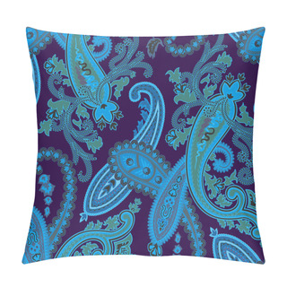 Personality  Vector. Seamless Paisley Background Pillow Covers