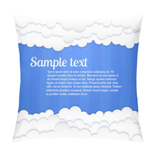 Personality  Vector Background With Clouds. Pillow Covers