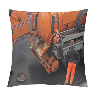 Personality  Sewer Cleaning. Pillow Covers
