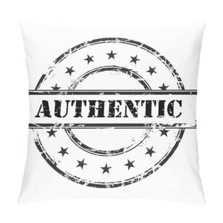 Personality  Authentic Abstract Grunge Rubber Stamp Background Pillow Covers
