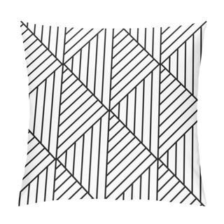 Personality  Seamless Geometric Pattern In Op Art Design. Vector Art. Pillow Covers