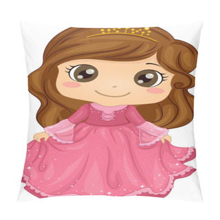 Personality  Girl Wearing A Princess Costume Pillow Covers
