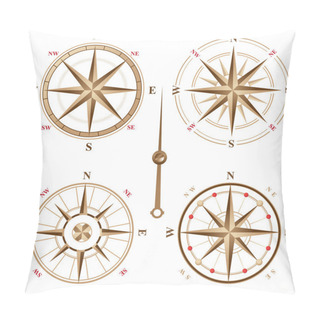 Personality  Vintage Compass Icons Pillow Covers