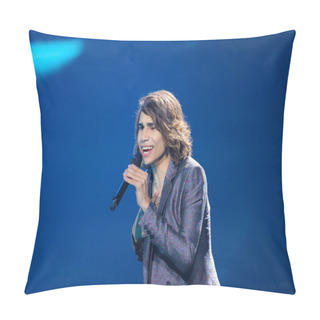 Personality  Isaiah  From Australia During Eurovision Song Contest Pillow Covers