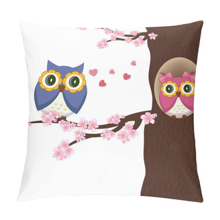 Personality  Owls On The Tree Pillow Covers