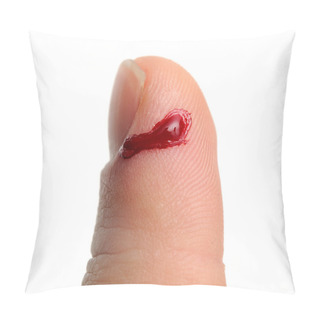 Personality  Bleeding From Cut Finger Pillow Covers