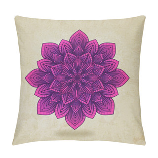 Personality  Circular Pattern Mandala Old Background Pillow Covers
