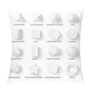 Personality  All Basic 3d Shapes Pillow Covers
