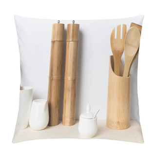 Personality  Wooden Kitchen Utensils Pillow Covers