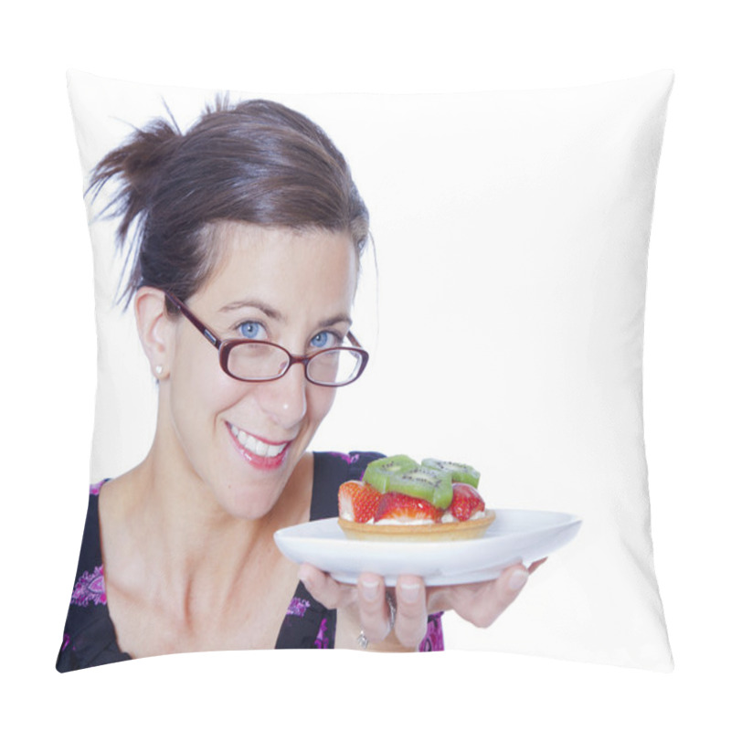 Personality  Woman with tart pillow covers