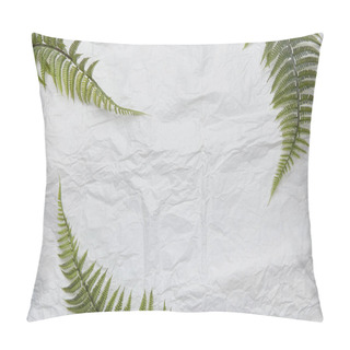Personality  Botanical Summer Scene With Green Leaves With Copy Space Pillow Covers