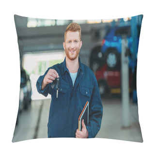 Personality  Automechanic Holding Car Keys Pillow Covers