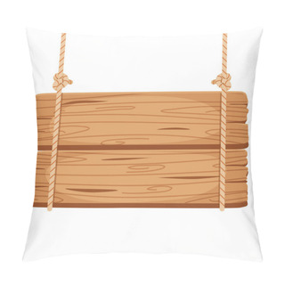 Personality  Blank Wooden Sign Board Illustration Pillow Covers