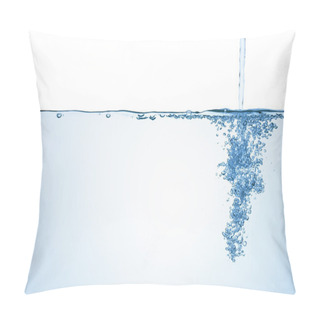 Personality  Flowing Water With Air Bubbles. Pillow Covers