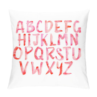 Personality  Watercolor Aquarelle Handwritten Font Type Pillow Covers