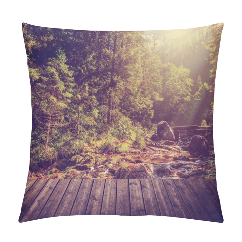 Personality  Brook and forest pillow covers