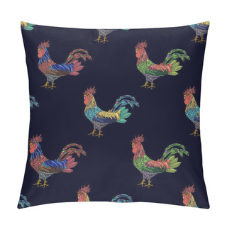 Personality  Cock Background. Pillow Covers