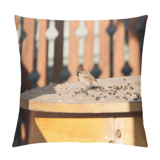 Personality  Sparrows Pecking Grain Pillow Covers