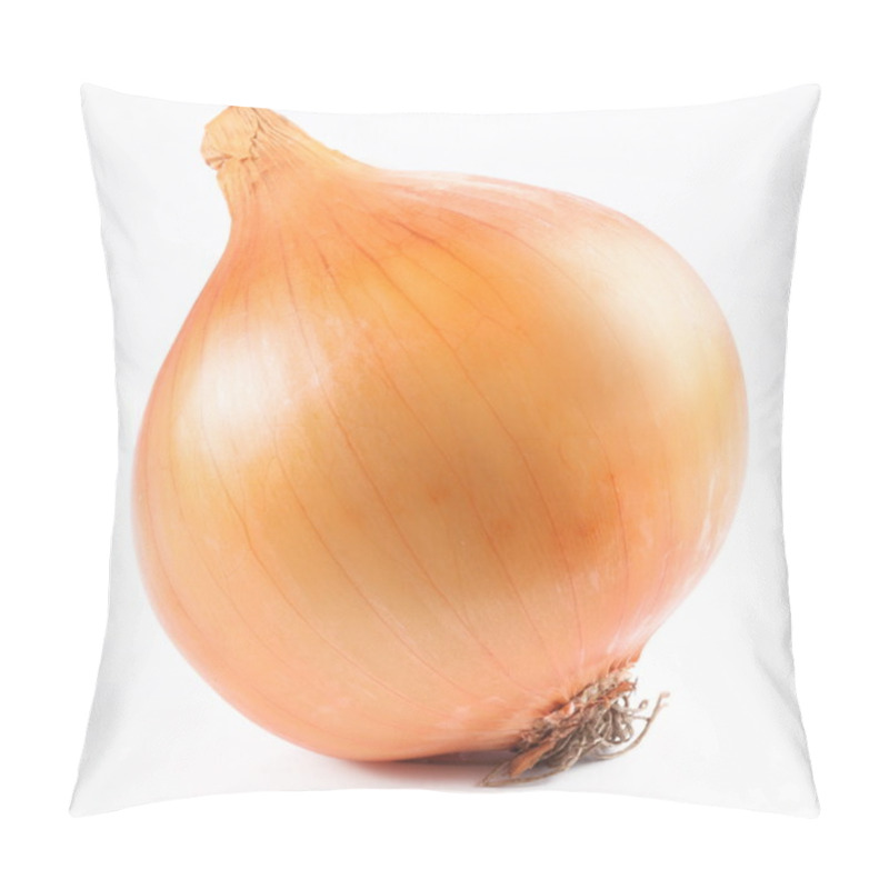 Personality  Ripe Onion On A White Background Pillow Covers