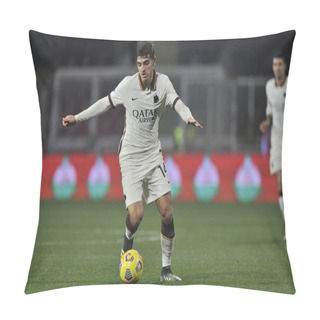 Personality  Gonzalo Villar Player Of Roma, During The Match Of The Italian SerieA Championship Between Benevento Vs Roma Final Result 0-0, Match Played At The Ciro Vigorito Stadium In Benevento. Italy, February 21, 2021. Pillow Covers
