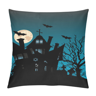 Personality  Spooky Haunted Ghost House Pillow Covers