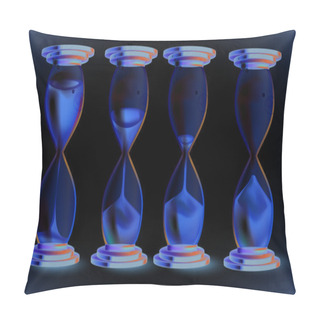 Personality  Hourglass Signs. Vector Set Pillow Covers