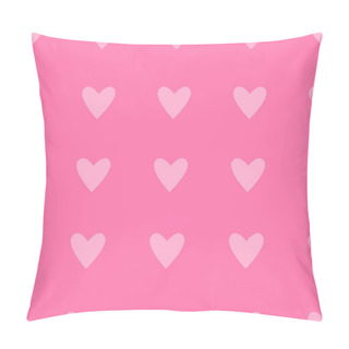Personality  Seamless Light Pink Hearts Pattern. Valentine's Day Tile Background. Romantic Vector Pattern. Pillow Covers