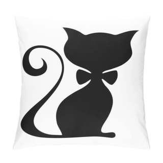 Personality  Vector Illustration Of Male Cat Pillow Covers