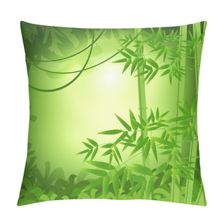 Personality  Bamboo Abstract Background. Vector Illustration Pillow Covers