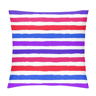 Personality  Vector Brush Strokes Red Blue Pattern Pillow Covers