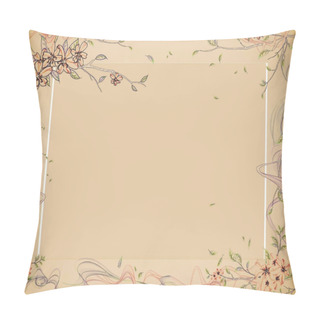 Personality  Floral Border Frame Pillow Covers