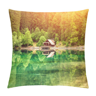 Personality  Lake Fusine During A Beautiful Sunset Pillow Covers