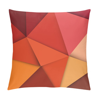 Personality  Red Triangle Background Pillow Covers