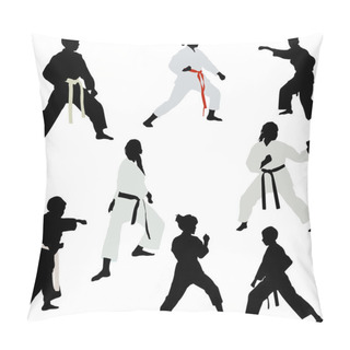 Personality  Karate Fighters Pillow Covers