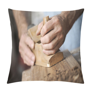 Personality  Hands Of A Carpenter, Close Up Pillow Covers