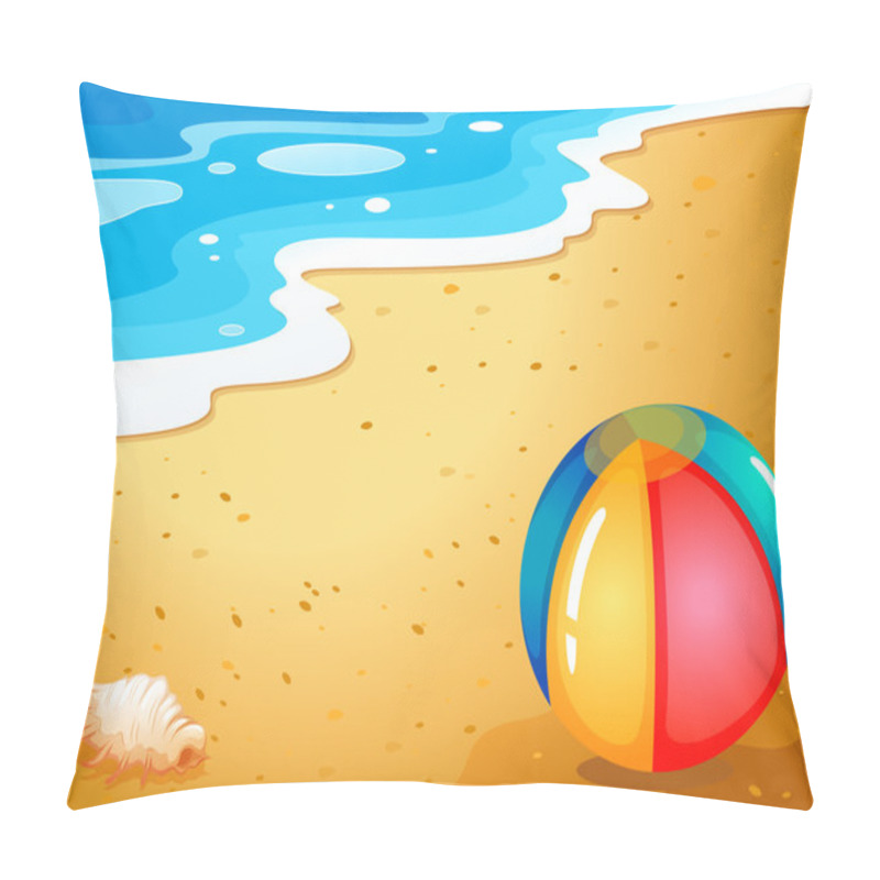 Personality  A Ball At The Beach Pillow Covers