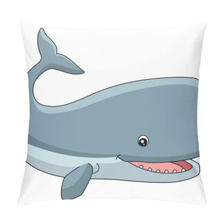 Personality  Sperm Whale Cartoon Clipart Animal Illustration Pillow Covers