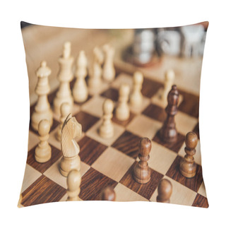 Personality  Old Wooden Chess Board  Pillow Covers