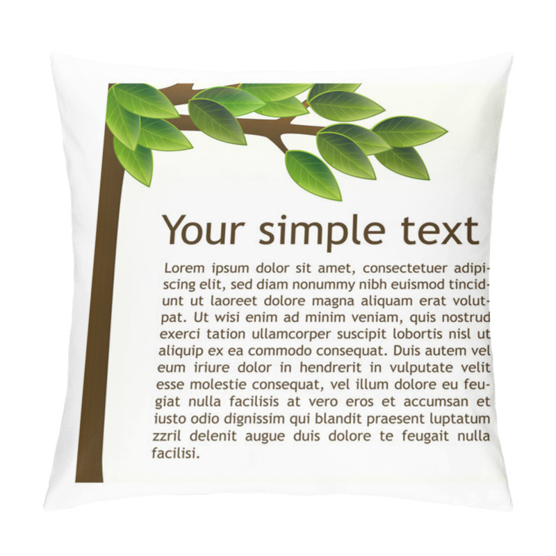 Personality  Vector Background With Tree. Pillow Covers