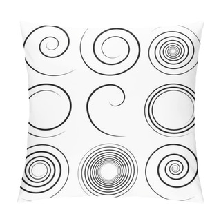 Personality  Simple Spiral Profile Set Pillow Covers