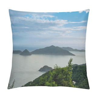 Personality  Tortola, In The British Virgin Islands, Captivates With Lush Hills, White Sand Beaches, And Vibrant Homes, Showcasing Caribbean Charm Amid Stunning Seascapes Pillow Covers